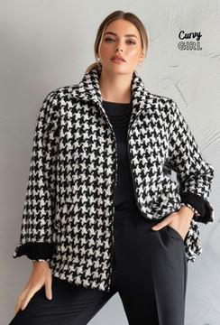 Picture of CURVY GIRL ZIP UP CLASSIC JACKET